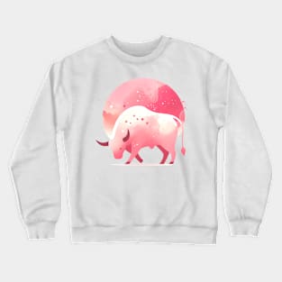 Pink Taurus Crewneck Sweatshirt